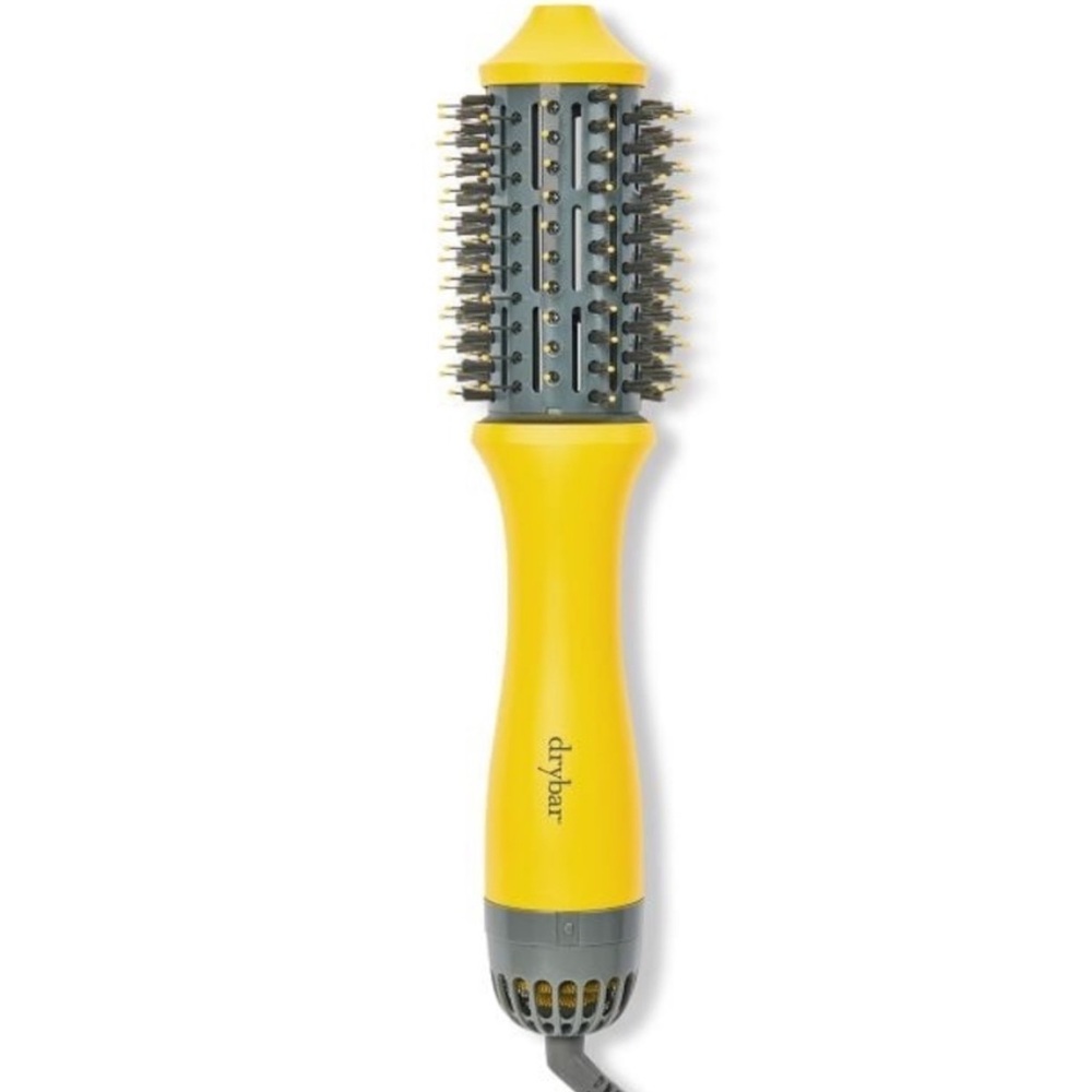 Drybar Doubld Shot Straightener Hot Brush Vibrant Yellow Blow-Dryer Brush